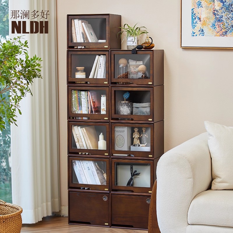 Витринный шкаф для игрушек, напольный шкаф из массива дерева, рабочий шкаф, прозрачный пылезащитный шкаф