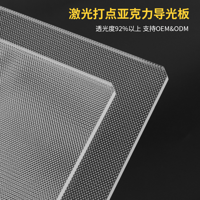 Saini Mitsubishi Pmma Acrylic Led Light Guide Plate Processing Ps Diffusion Plate DIY Pattern Light Transmission High Transmittance