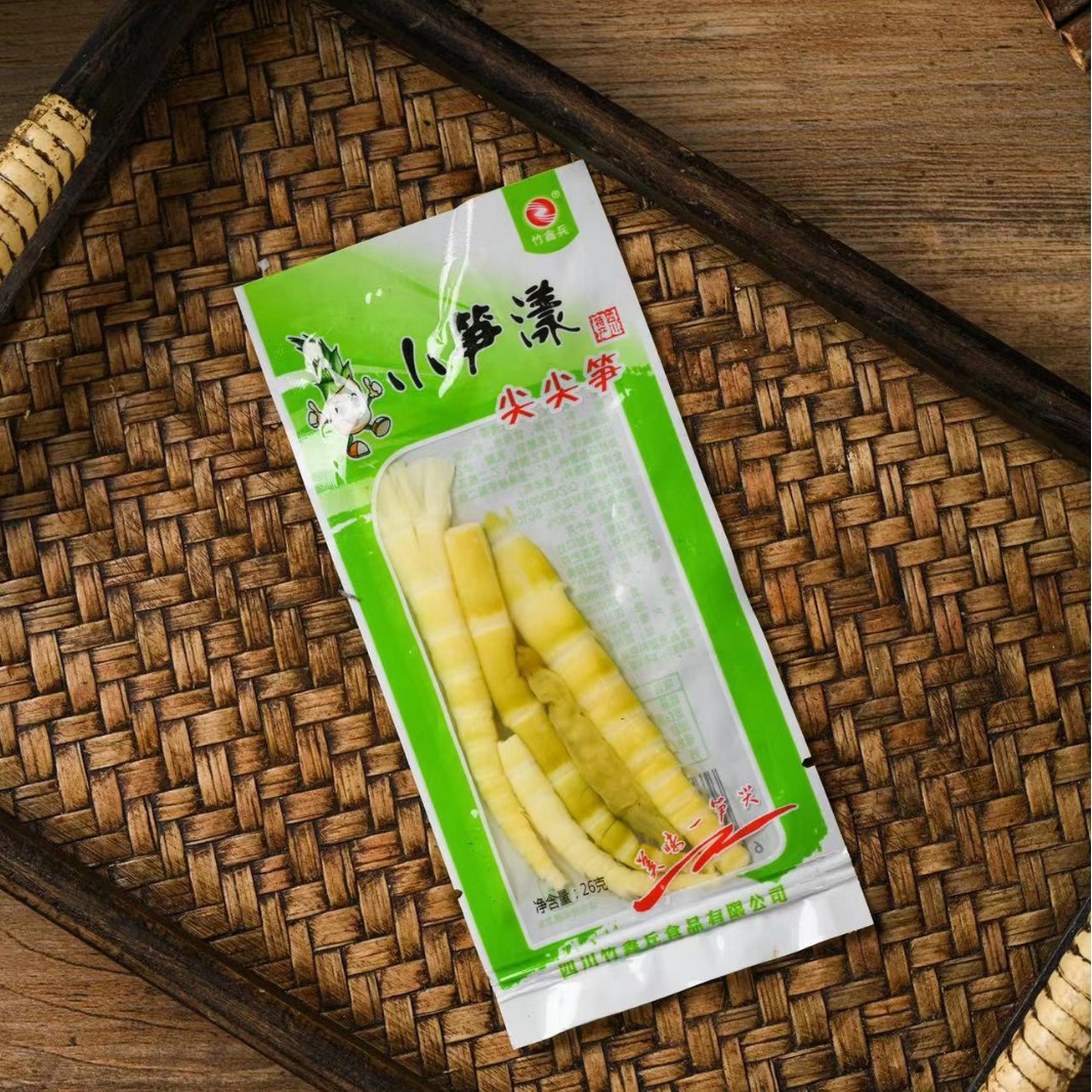 Пакет с маринованным перцем и бамбуковыми побегами из Сычуани, готовая закуска, свежие нежные бамбуковые побеги, закуска за 1 юань, оптовая продажа для кампуса