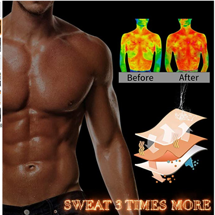 Cross-border Men's Double Belt Vest Shaper Reinforced Neoprene Zipper Tunic Sport Tight Waist Belt