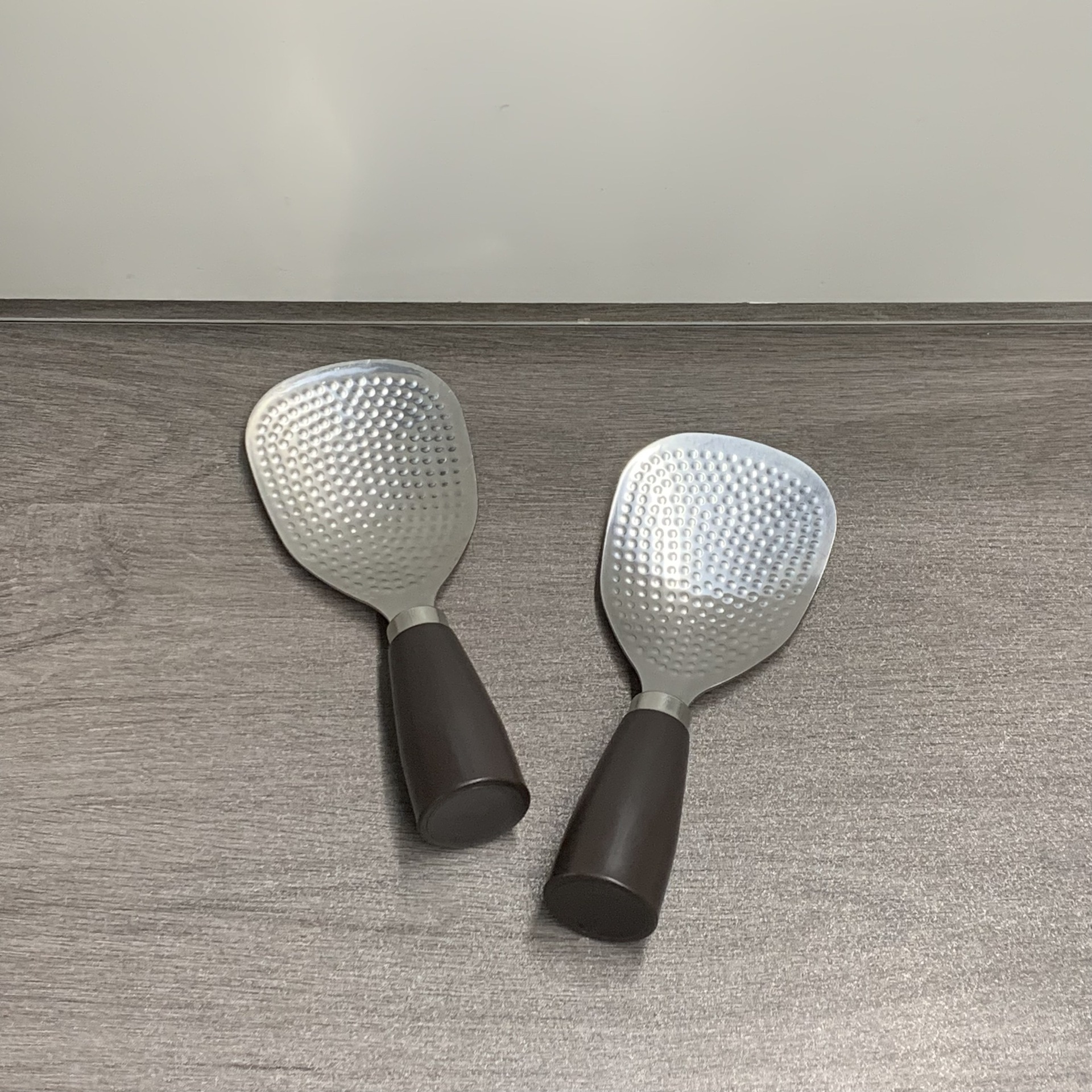 Wooden Handle Stainless Steel Rice Spoon Vertical Rice Cooker Spoon Rice Household Shovel Thickeneded High Temperature Resistant Food Grade Rice Spoon