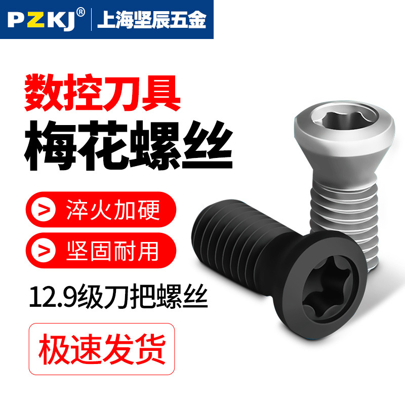 12.9 класс CNC сливовая винтовая закаленная фреза Резец для фрезерования винтовой лезвия инструмент шестигранный винт M2.5M3M4