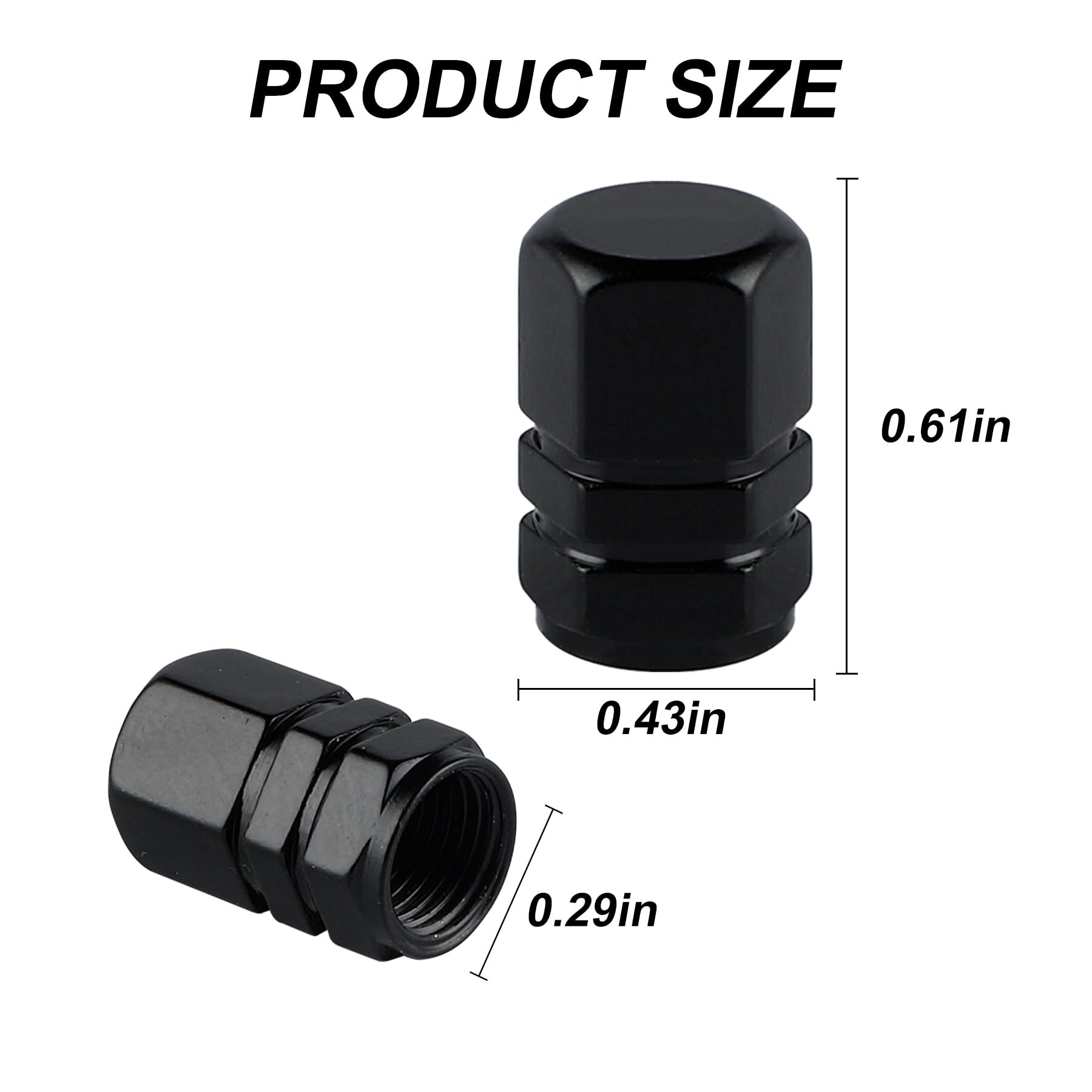 Color aluminum alloy valve cap anti-leakage hexagonal cap car personality decorative air nozzle cover ten color spot