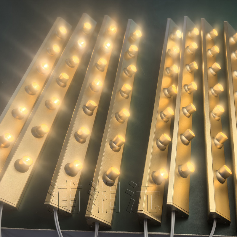 Led Triangular Spotlight Horizontal Installation Four-Sided Luminous Led Orb Counter Spotlight