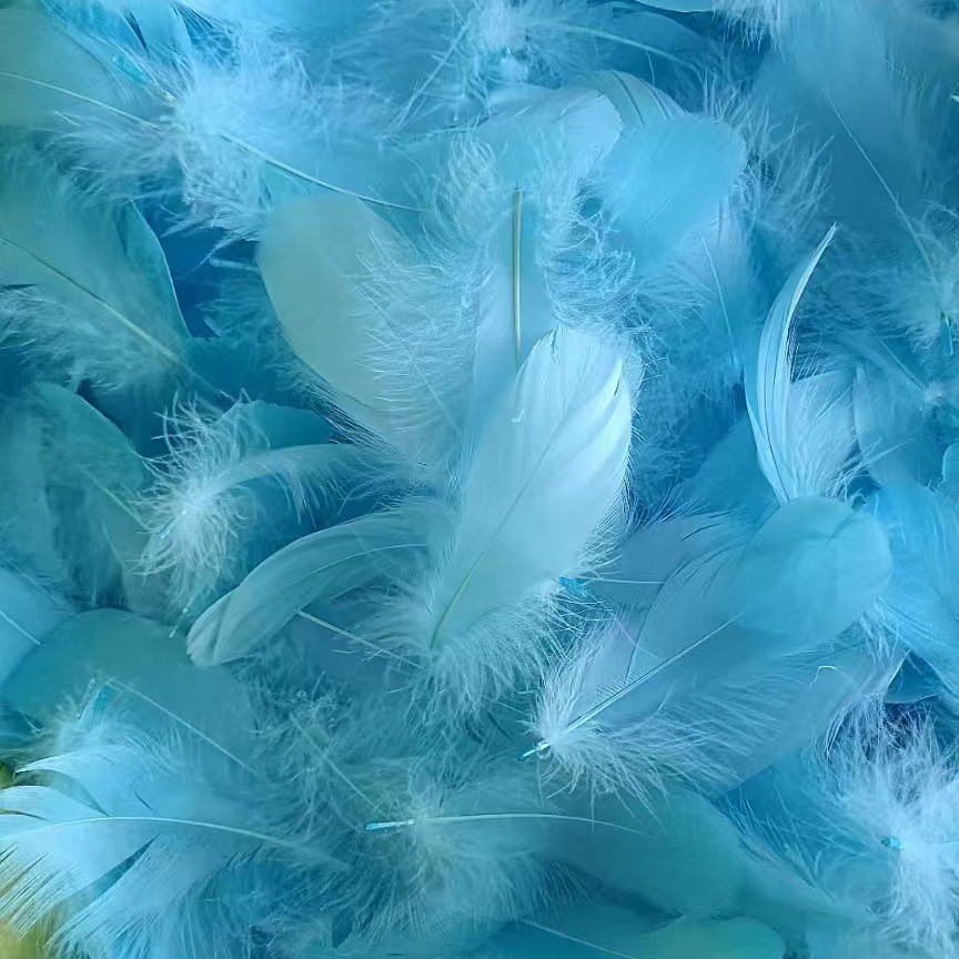 Colorful Feathers 6— 8cm Small Floating Macaron Bobo Ball Gift Box Filler Fireworks Tube Cat Teaser Wand