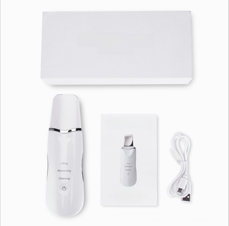 Cross-Border Korean-Made Ultrasonic Skin Scraper Facial Pore Cleaning Blackhead Remover Beauty Device Skin Scraper