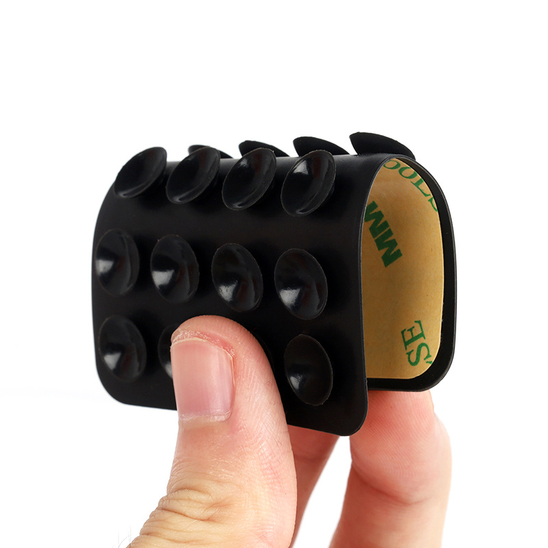 24 Silicone Suction Cup Back Stickers with 3m Adhesive, Thin 6g Phone Suction Cup, Multifunctional Square Suction Cup Phone Holder