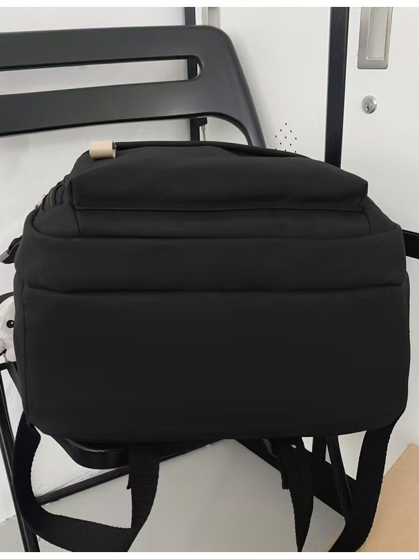 New School Bag Waterproof Middle School Student Large Capacity Solid Color Backpack Female High School Student Oxford Cloth Backpack Casual and Versatile