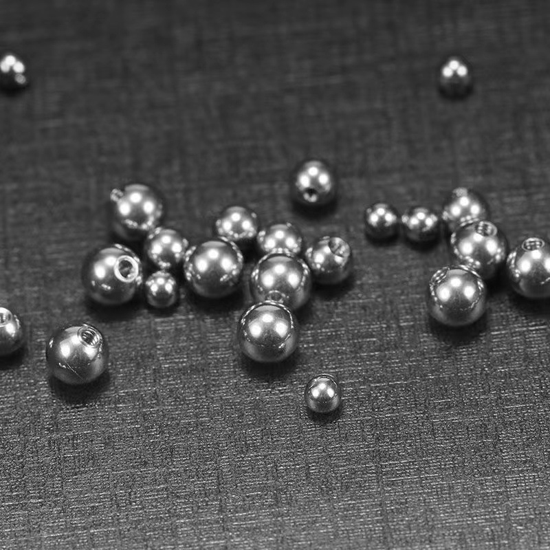 Piercing Steel Ball Tongue Nail Titanium Steel Ball Ear Bridge Accessories Ball DIY Lip Nail Navel Nail Ear Bone Nail Replacement Steel Ball Wholesale