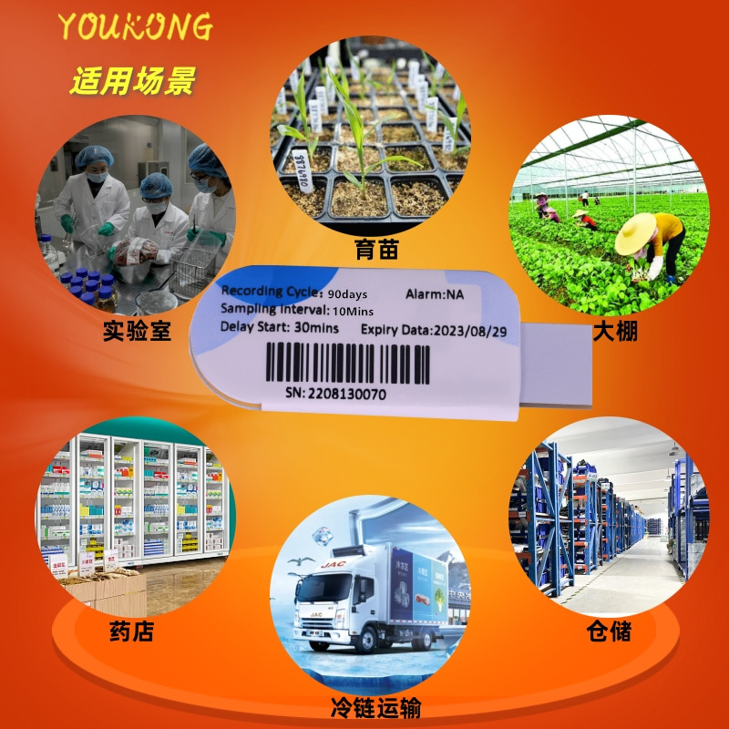 YOUKONG fruit and vegetable medicine cold chain transportation temperature recorder USB food disposable temperature recorder k1