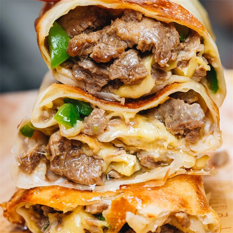 Cheese beef roll dealer super microwave heating instant nutrition brushed catering commercial instant whole box wholesale