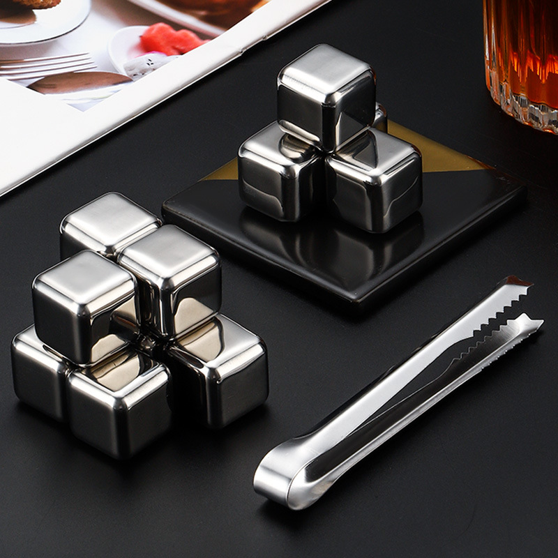 304 Stainless Steel Ice Cubes Quick-Frozen Metal Ice Tartar Household Whiskey Iron Ice Cubes Beer Sprite Ice