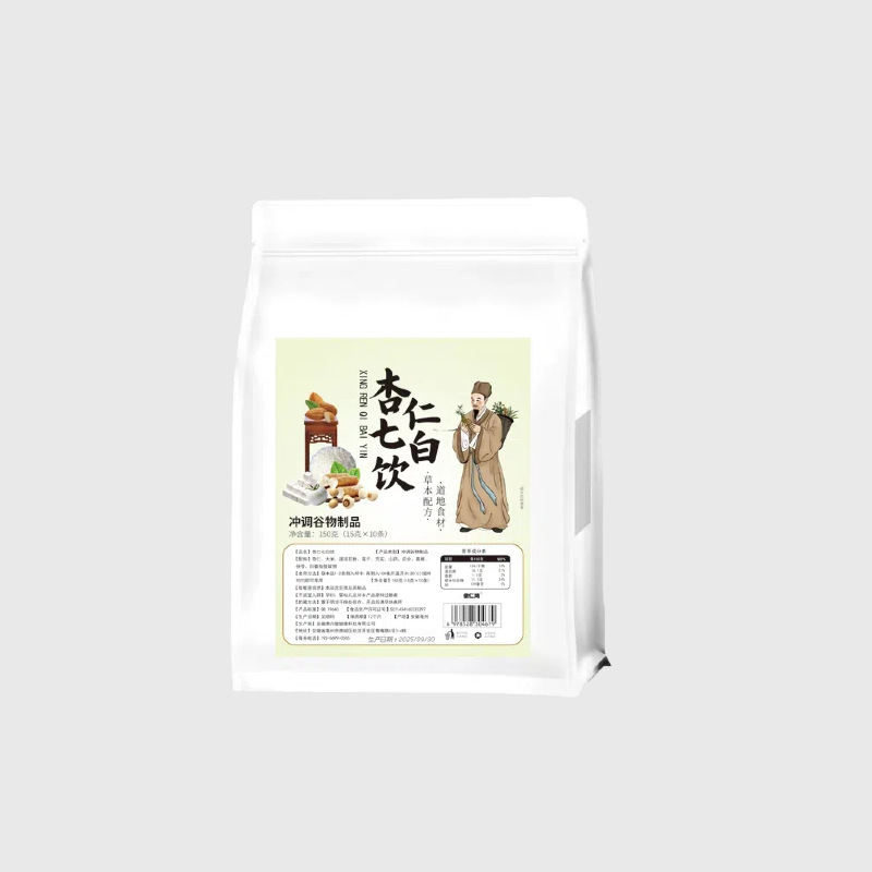 Tiktok Trending Zhongyi Hospital Best-Selling Seven White Drink in Stock, Available in 15G/Strip, 150g Bags with Exquisite Tote Bag Packaging