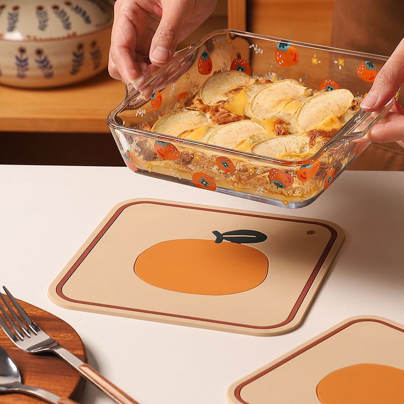Heat Insulation Mat Anti-scalding Heat-resistant Household Bowl Mat Non-slip Silicone Dining Table Mat High-value Thickened Tea Cup Mat Hanging