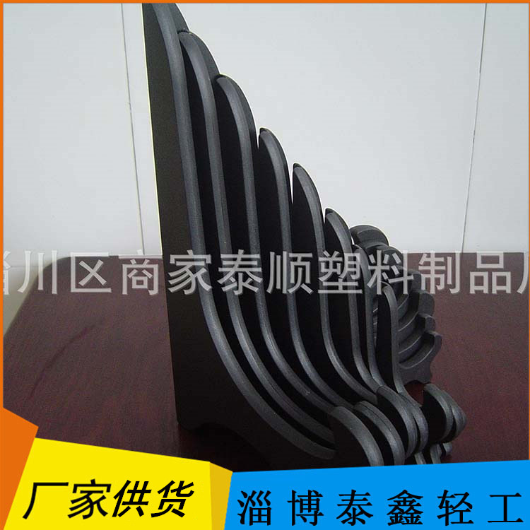Factory supply imitation wood plastic tray holder clock holder Pu'er tea cake plastic tray holder