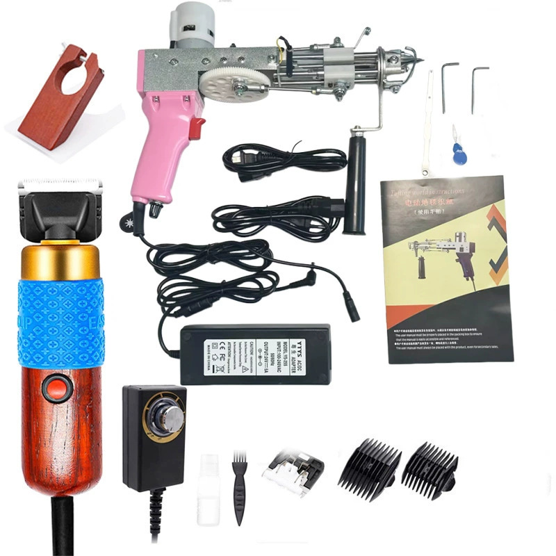 Cross-border tufting gun suit tufting two-in-one carpet weaving gun electric clippers various suit carpet guns