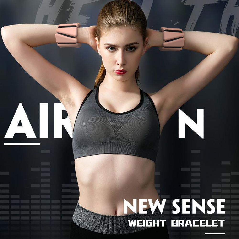 Cross-border e-commerce products yoga fitness training Velcro silicone weight bracelet a pair of 2 pounds