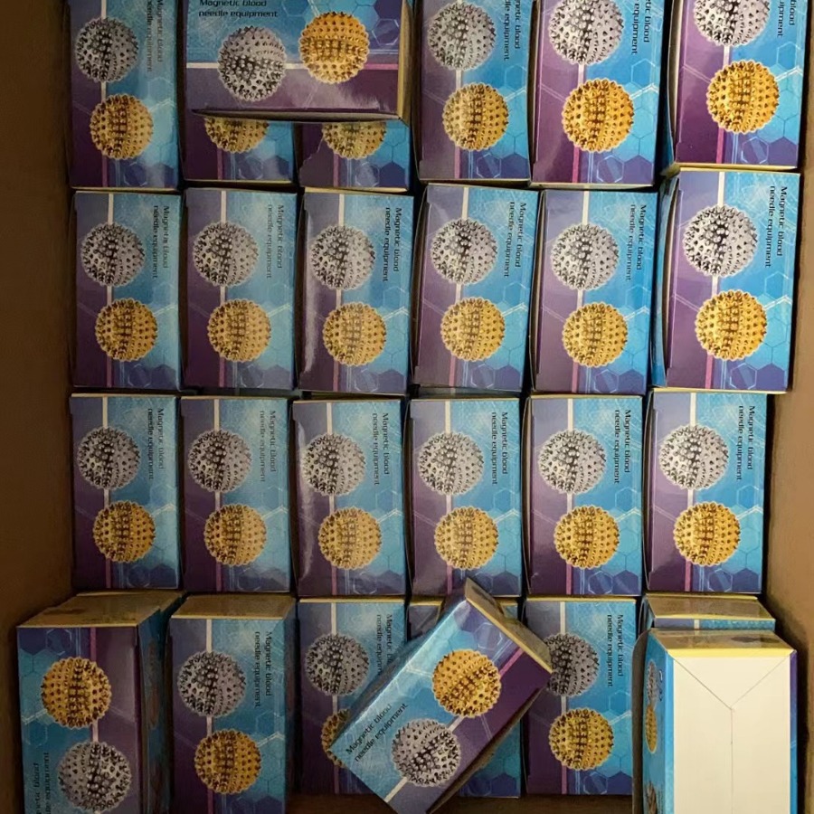 Spot Cross-border Hot-selling Magnetic Massage Ball ABS Massage Ball Fitness Physiotherapy Hand Massage Ball 3.2cm