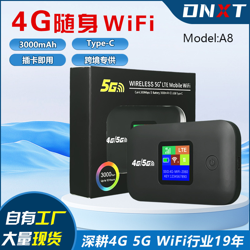 A8 4G портативный WiFi роутер с цветным экраном для совместного использования