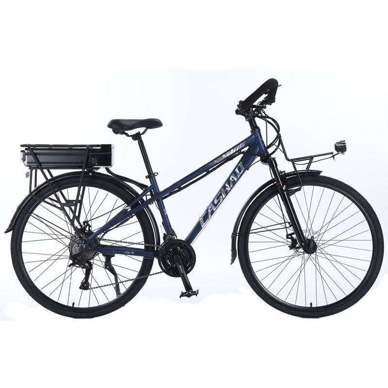 Lithium Battery Travel Car Outing Car Long-Distance Power-Assisted Bicycle 700C Urban Leisure Electric Vehicle Variable Speed Disc Brake