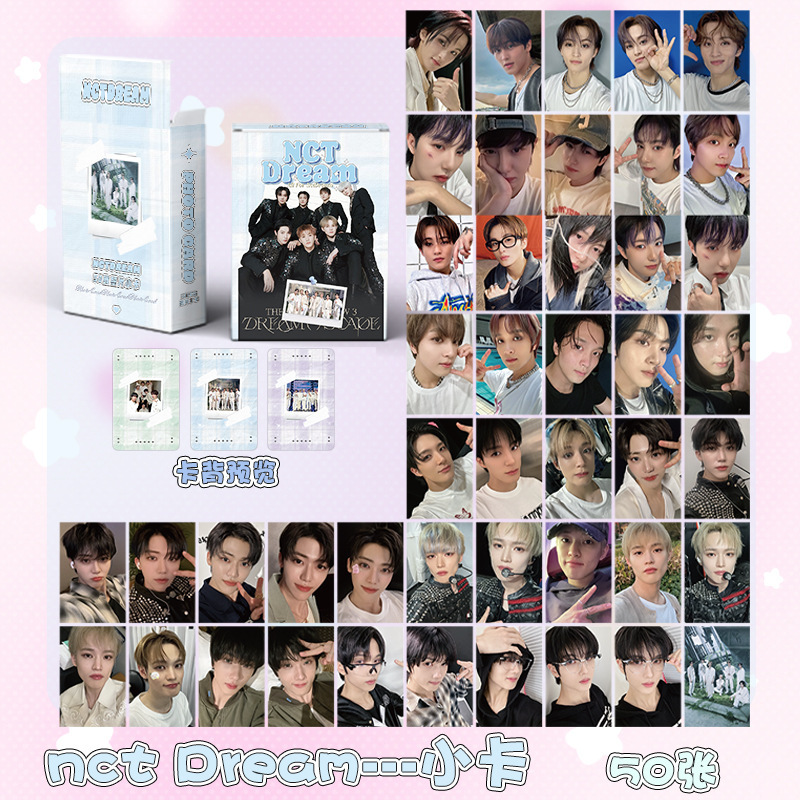 K-Pop Small Card Wholesale Pink Txt Group (g) I-Dle Korean Star Ive Laser Lomo Album Card