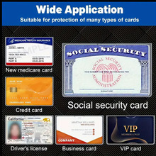 PVC Transparent ID Set Customized Horizontal Version Business Card Social Security Card Protective Cover Student Bus Medical Card Waterproof Card Cover