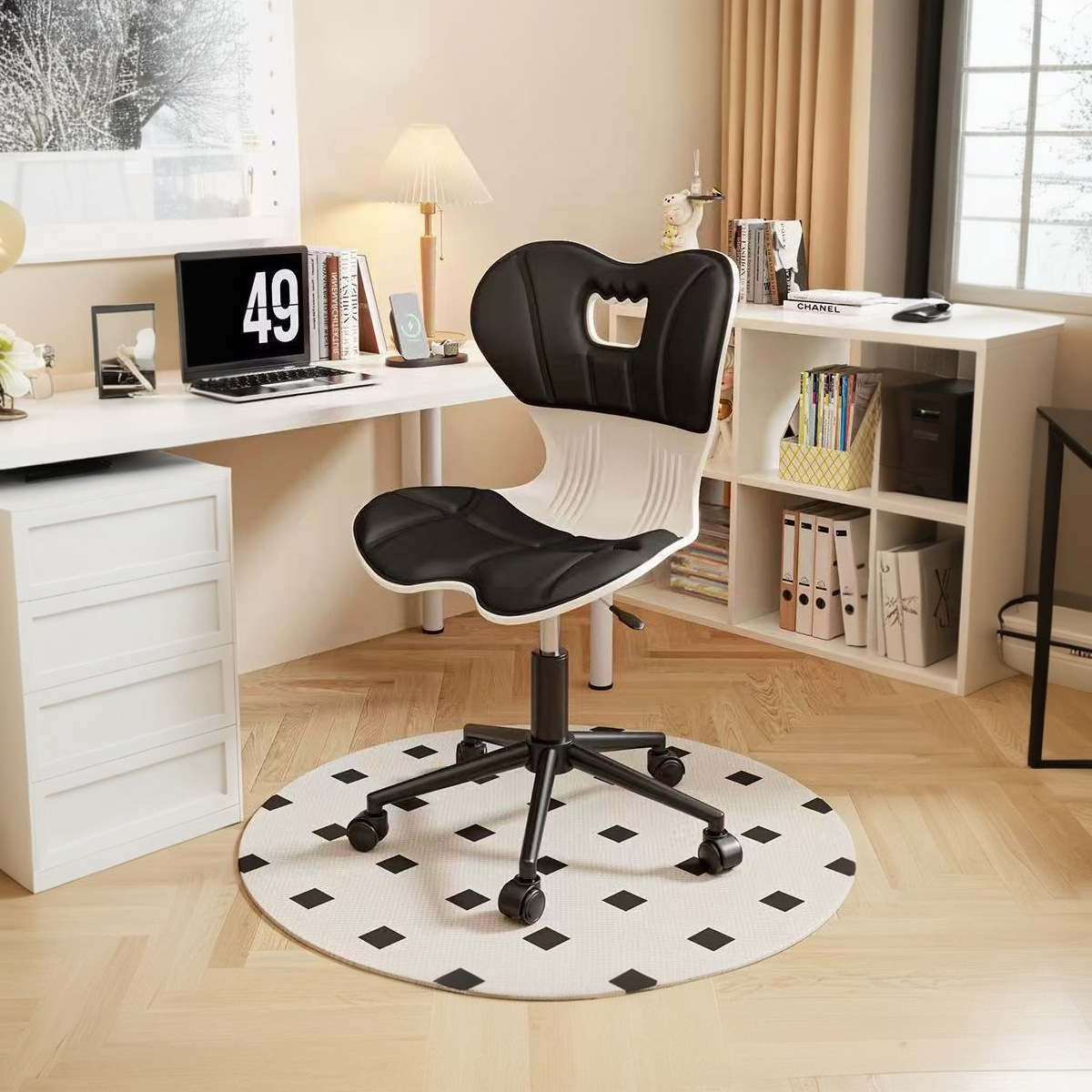 Эргономичное swivel кресло с подлокотником для дома, коррекция осанки, не утомляет при длительном сидении, офисное кресло, поддержка поясницы