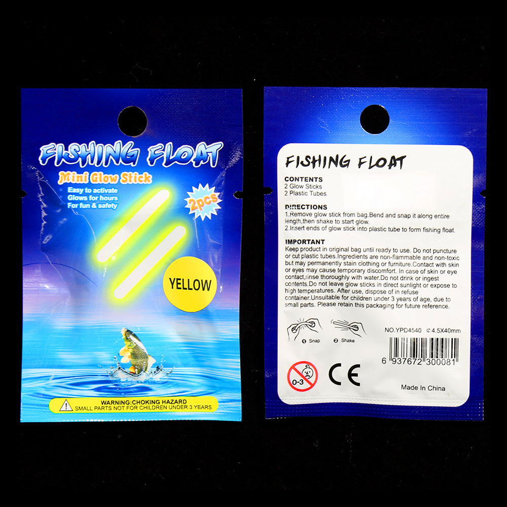 Street Stall Hot Model! 4.5*40mm Toy Matching Glow Stick Glow Stick Family Toy Mini Glow Stick