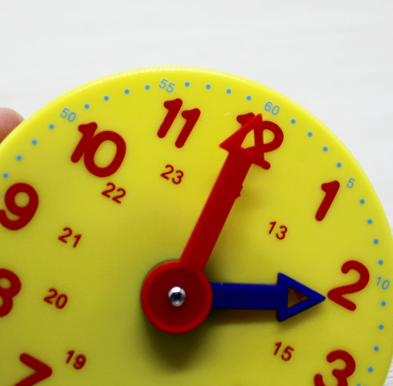 Clock model teaching aids grade one and two teaching clock face three needles children primary school students learning tools learning understanding time