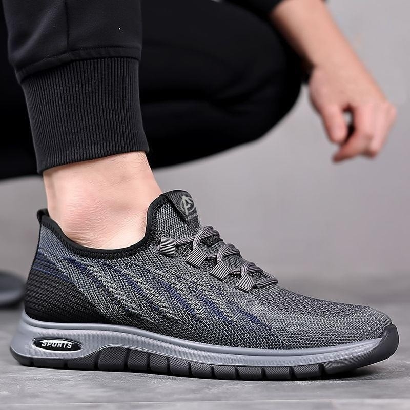 Men's Shoes, Sports Shoes, New Breathable Mesh Shoes, Men's Casual Sports Walking Shoes, Soft-Soled Shoes for Middle-Aged and Elderly Dads, Foreign Trade