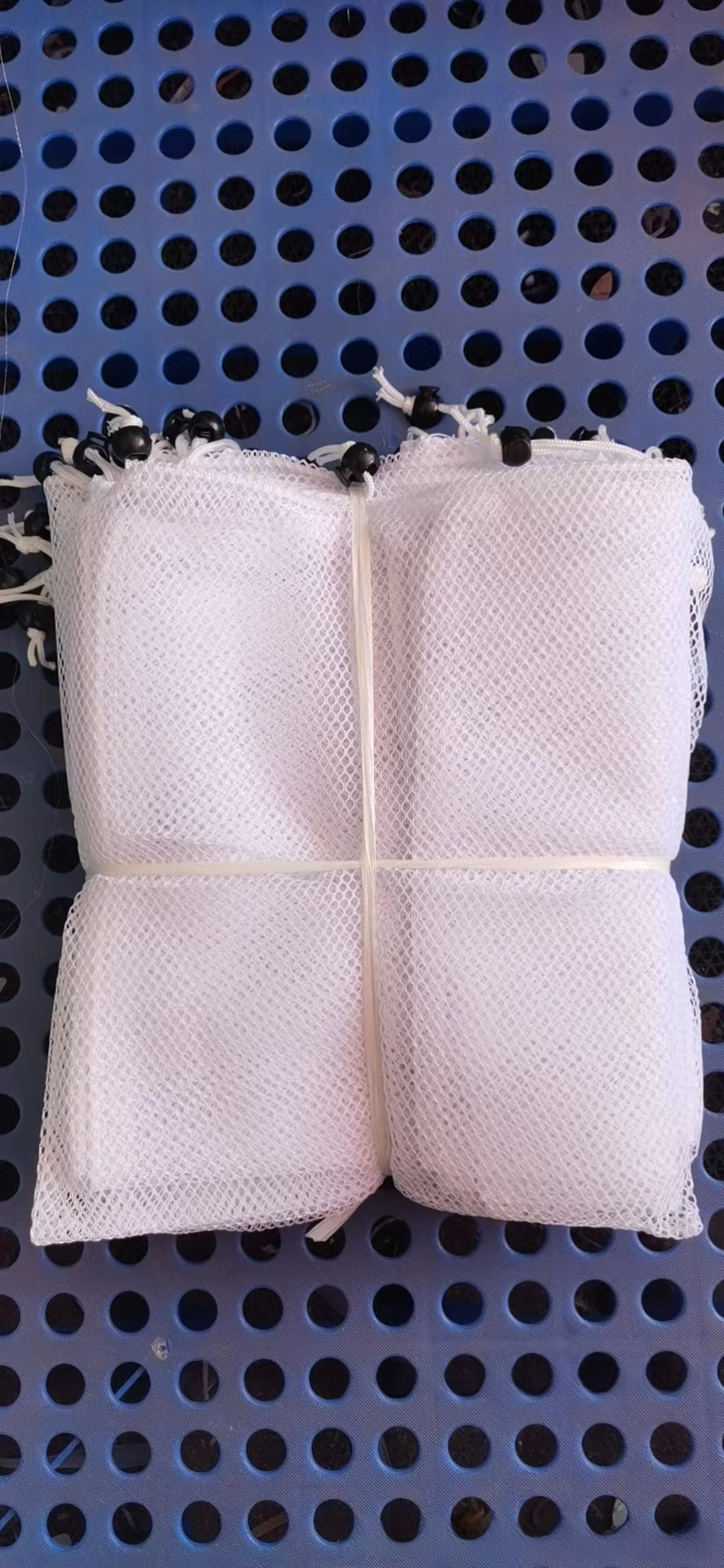Packaging Bag Polyester Drawstring Mesh Bag Ready-Made Drawstring Mesh Packaging Bag White Mesh Bag Mesh Storage Bag Wholesale