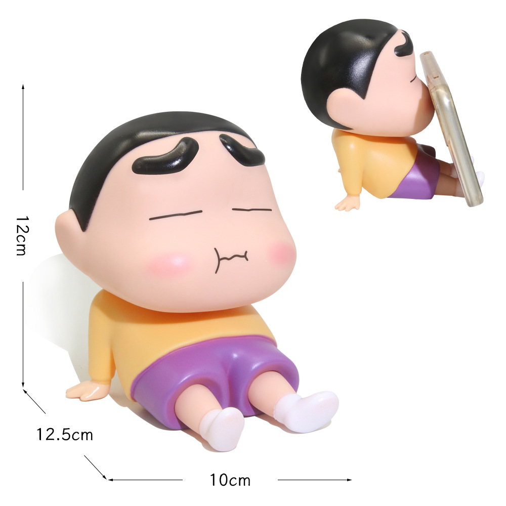 Phone Stand Xiaoxin Doll Crayon Lazy Phone Stand Foodie Silly Figure Decoration Trendy Toy Figure