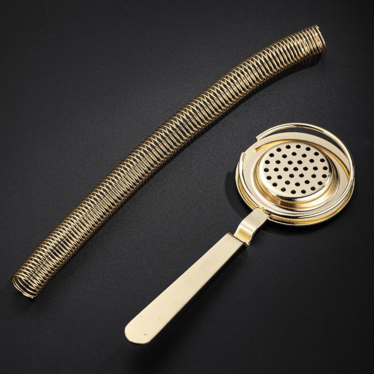 Professional Stainless Steel Cocktail Ice Strainer Cocktail Ice Separator Filter Ice Separator Mesh Stirrer Cup for Bar