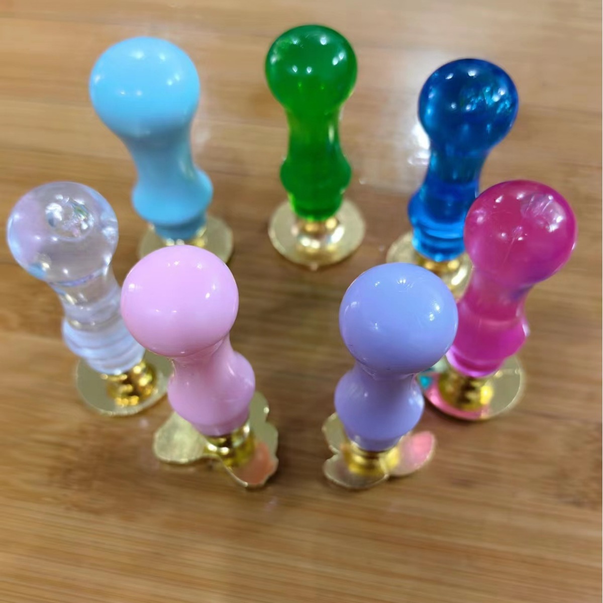 Factory wholesale fire paint seal handle pink plastic seal head universal