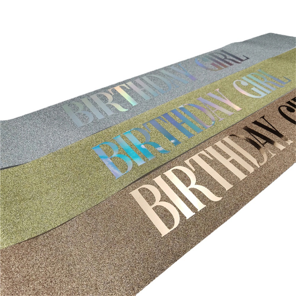 birthday Ritual Belt Party Glitter Shoulder Strap birthday girl birthday girl ribbon