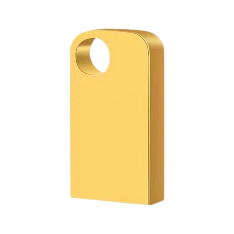 Mini Short U Disk Shell, Short Semicircular Vinyl Metal Car Music USB Flash Drive with Logo Desktop