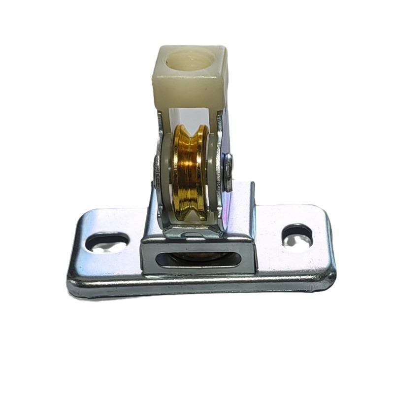 Lifting clothes hanger accessories iron bracket hand-cranking corner rack top wheel thickened full rigid bracket buffer core pulley