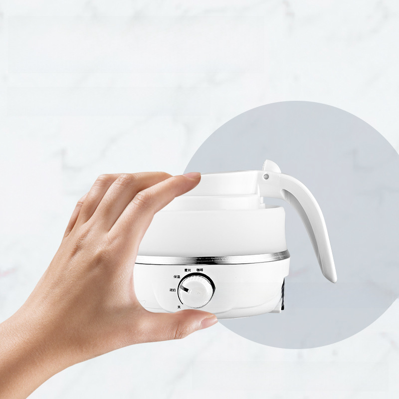 Cross-border thermostatic electric folding Kettle Kettle Kettle travel household silicone electric kettle automatic power-off insulation constant temperature