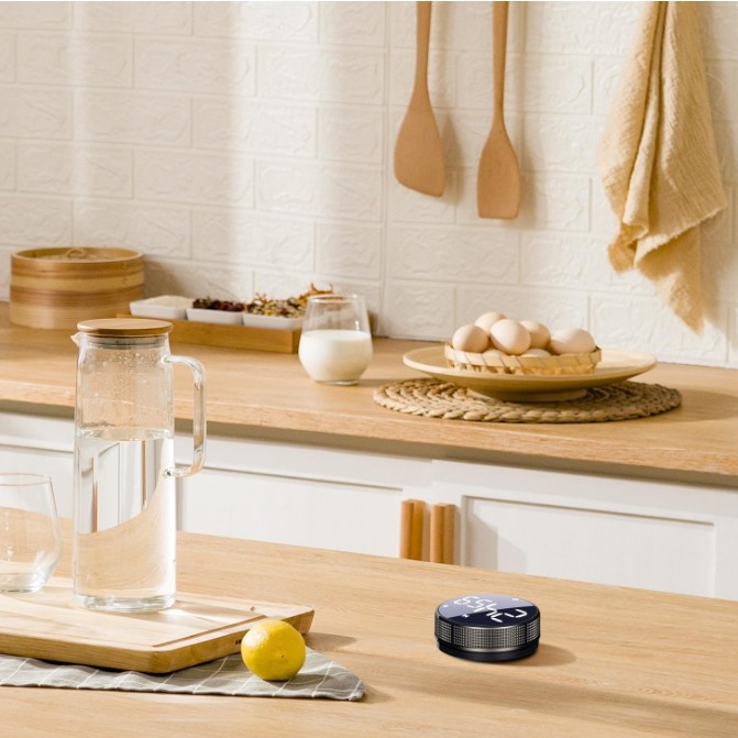 Amazon's Best-Selling Tire Timer, Round Magnetic Rotating Lcd Kitchen Timer, Home and Outdoor Timer