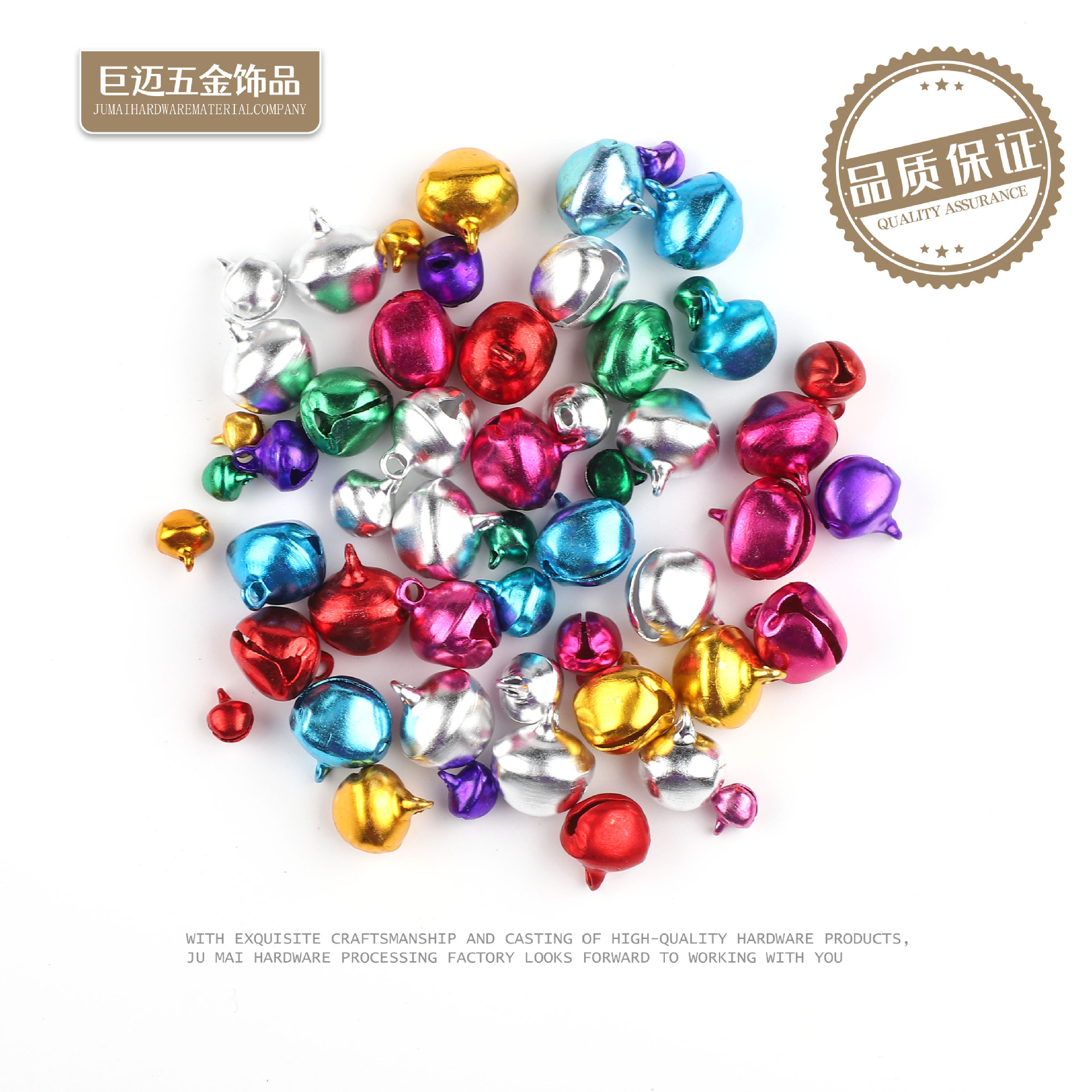 Цветные алюминиевые колокольчики, ручные аксессуары для праздников