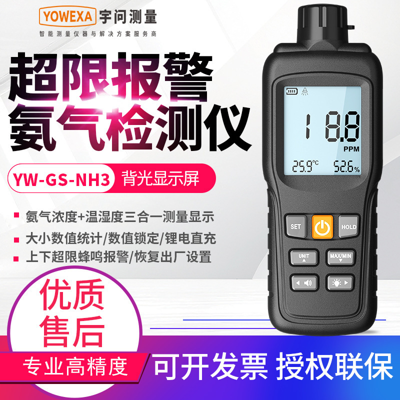 Детектор концентрации аммиака Yuwen Для свинарника и курятника Тестер Yw-Gs-Nh3