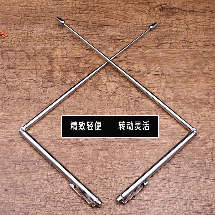 Прямо от производителя, новый выдвижной складной портативный антеннный линейка из нержавеющей стали и латуни для поиска драконов