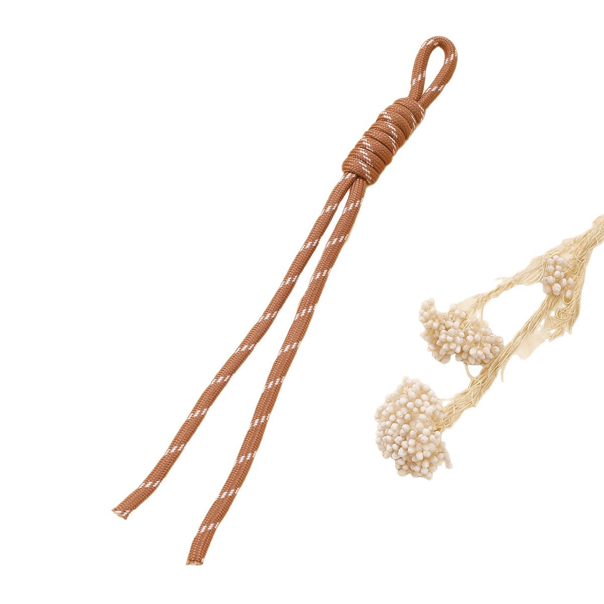 Colorful Dopamine Versatile Nylon Hand Rope Simple Stylish Roman Knot Keychain Ins Bag Pendant Decoration