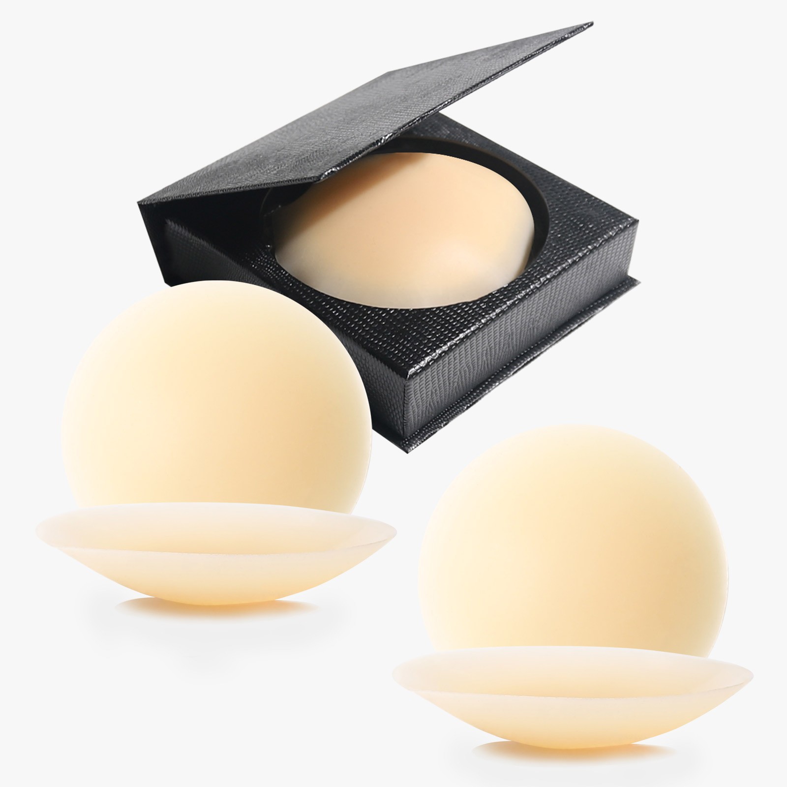 Cross-Border Hot-Selling Silicone Nipple Covers 8cm Invisible Traceless Ultra-Thin Anti-Bump Nipple Covers with Adhesive Self-Adhesive Solid Nipple Covers