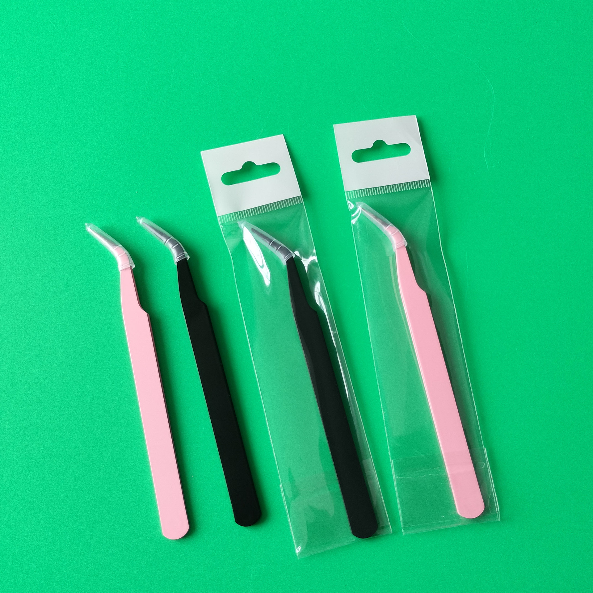 Overseas Supply False Eyelashes Special Gold Feather Clip Eyelash Artist Grafting Eyelash Clip Elbow Clip Handmade Tweezers Tool