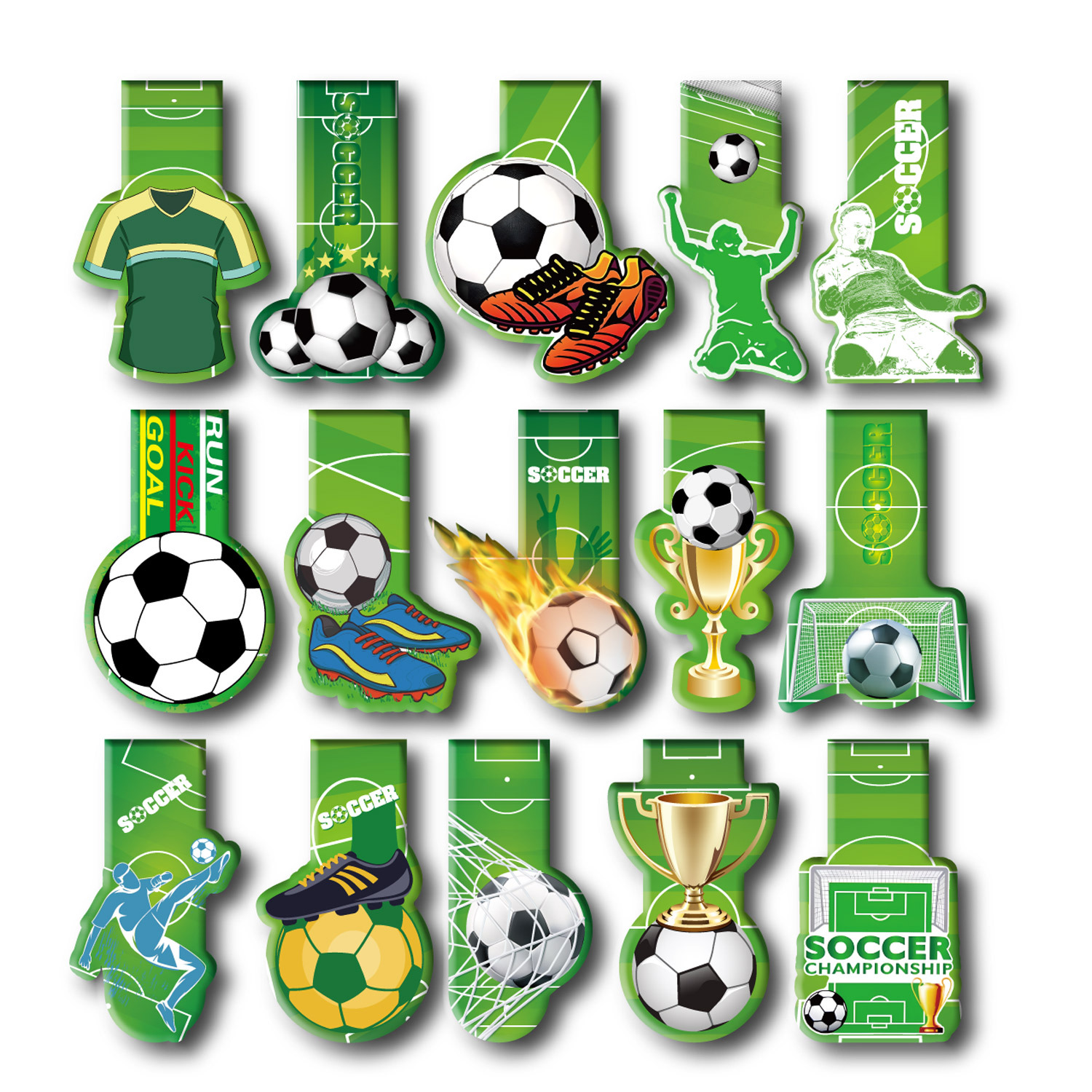 Football World Cup Amazon Best Selling Magnetic Bookmark Bicycle Sports Sports Theme Magnet Bookmark Cross-Border