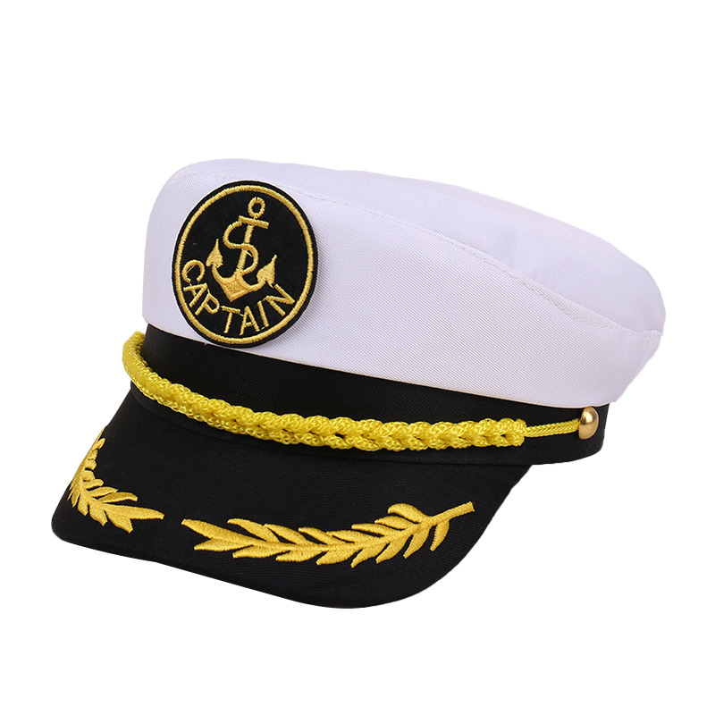 All saints carnival cos professional hat headband navy captain sailor hat children stage party police hat