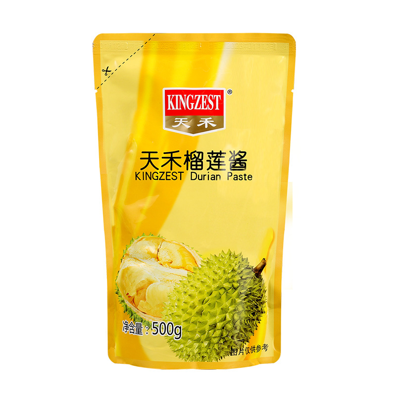 Free Shipping Tianhe Durian Jam 500g Durian Jam Pizza Filling Durian Paste Layer Cake Dessert Baking Commercial Use