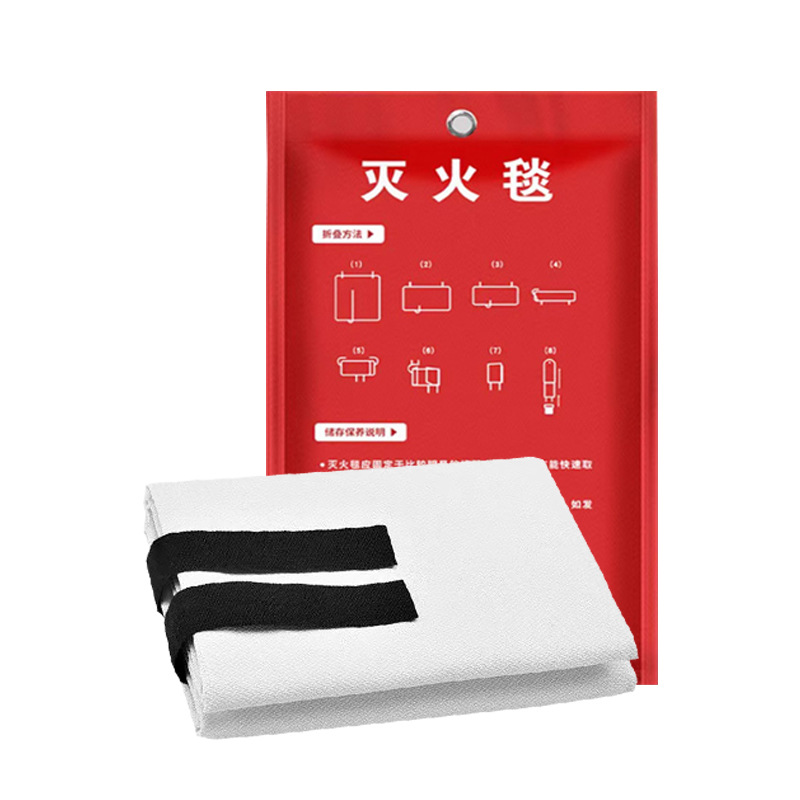 Fire Blanket Fiberglass Emergency Escape Blanket Household Fire Extinguishing Blanket Outdoor Flame Retardant White Fiberglass Fire Blanket