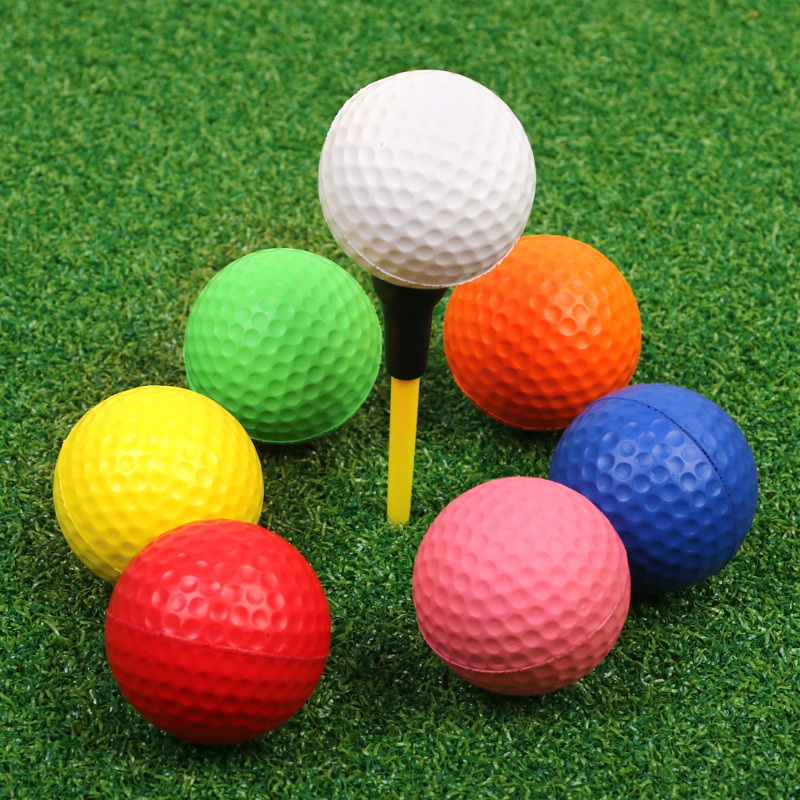 Manufacturers supply golf Pu ball foam ball elastic ball practice ball children's supplies indoor golf